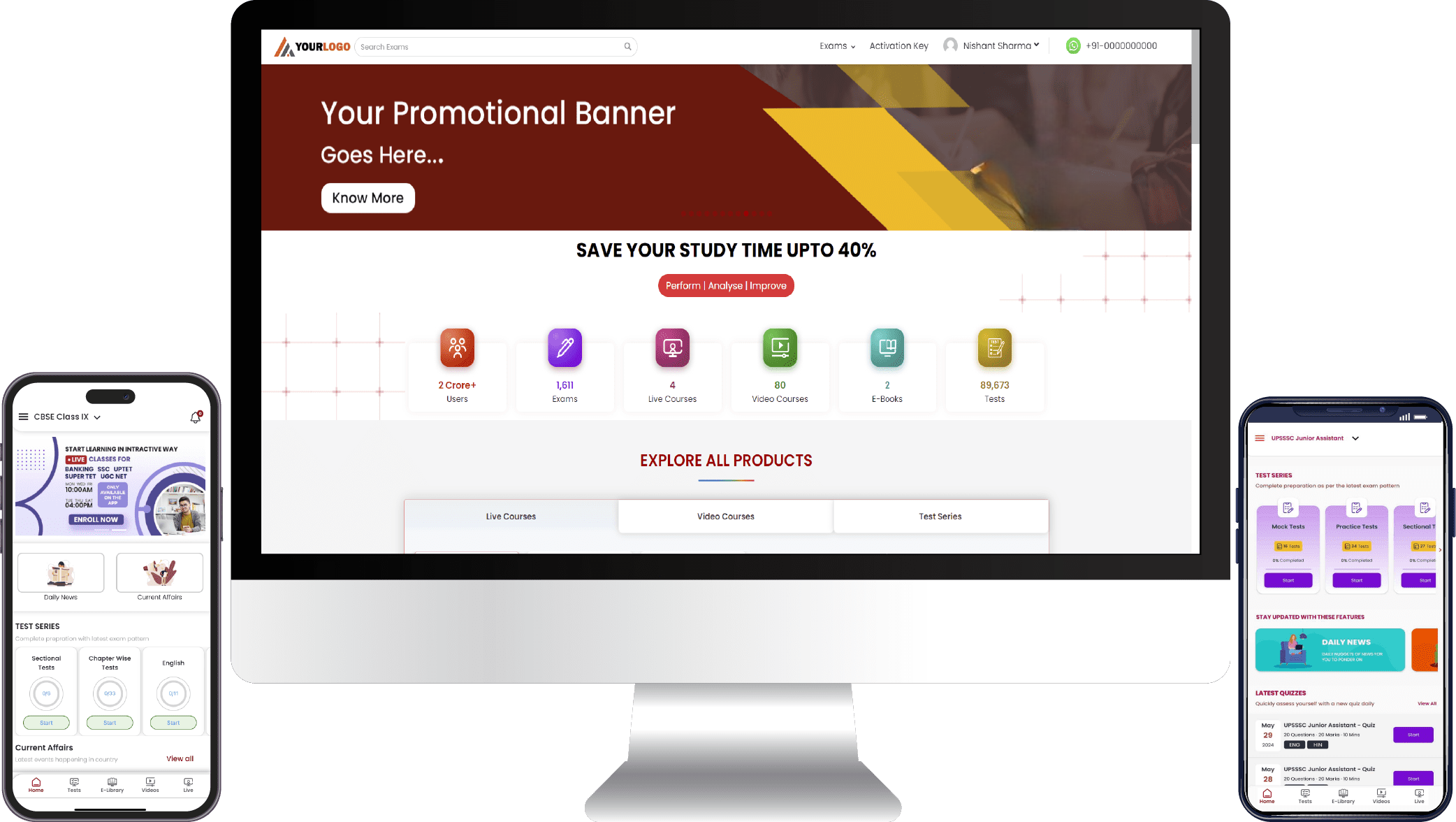 Global online academy single feature